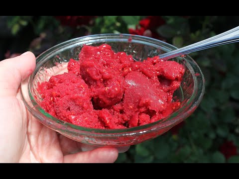 Vidéo: Flotteurs De Sorbet Aux Framboises Et Au Citron