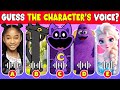 Guess the characters by voice lay lay elsa toothless catnap  grimace shake