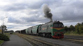 Запуск дизеля тепловоза М62 / Diesel locomotive M62 engine start up