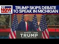 Trump speaks in Michigan instead of attending Republican debate | LiveNOW from FOX