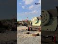 Mobile jaw crusher site