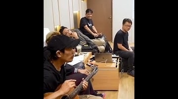 Ariel, Lukman, David & Crew on the backstage "Jika Engkau"