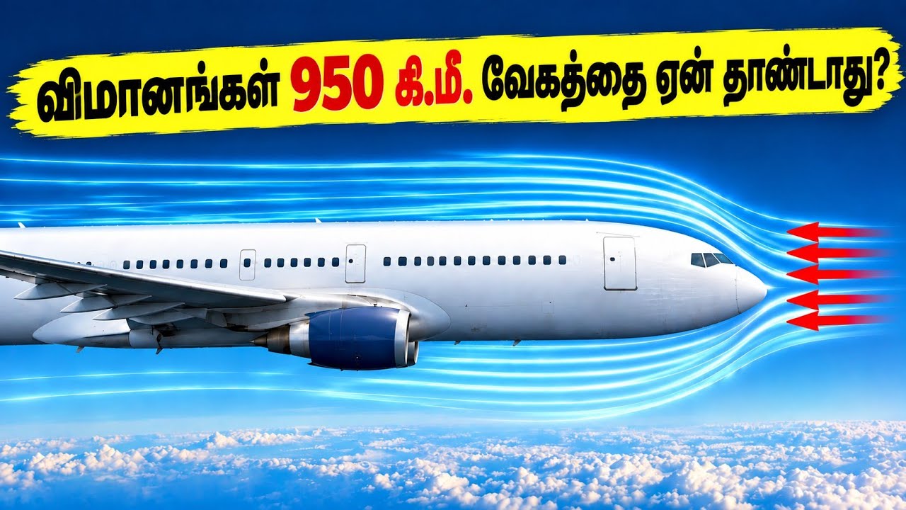 ⁣விமானங்கள் 950 KM/H வேகத்தை ஏன் தாண்டுவதில்லை? | காற்றின் மர்ம சக்தி