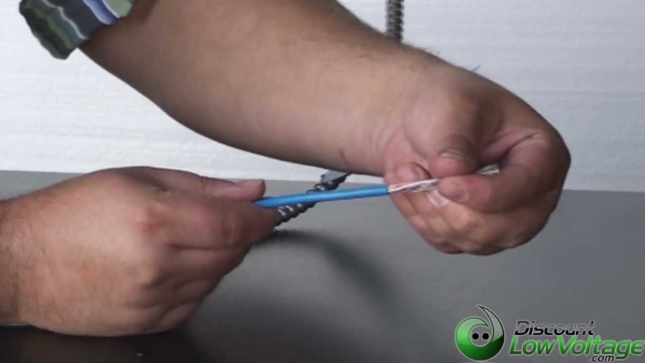 Armored Cat5e Cable 4 pair Network Cable YouTube