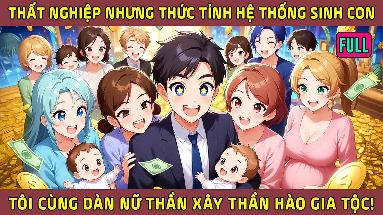 Full Bộ - Thất Nghiệp Nhưng Thức Tỉnh Hệ Thống Sinh Con, Tôi Cùng Dàn Nữ Thần Xây Thần Hào Gia Tộc!