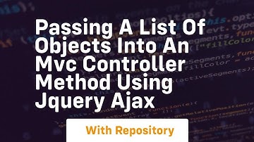 passing a list of objects into an mvc controller method using jquery ajax