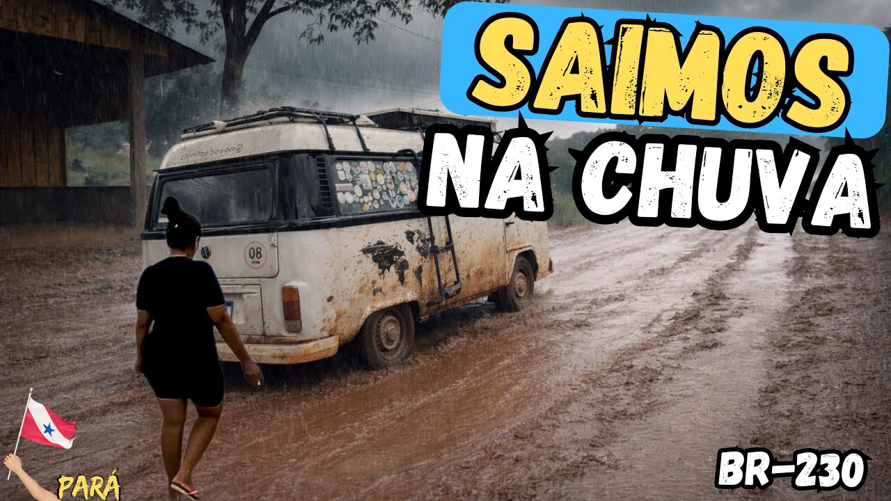    Transamazônica BR-230: Entre Rurópolis e Placa no Pará, de Kombi. T.03 EP.197