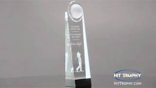 3D Golfer Trophy CRY167M CRY167L with Free Engraving