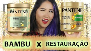 MÁSCARAS PANTENE - BAMBU VS RESTAURAÇÃO #RESENHA - VALE A PENA?