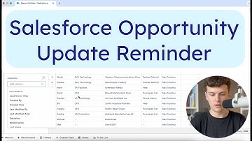 How to set up an Opportunity Update Reminder?