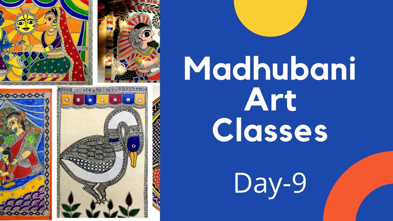 MADHUBANI ART CLASS 9 for BEGINNERS/ HOW TO DO FRAMING AT HOME ...