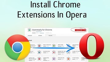 Install Chrome Extensions Into Opera Web Browser Urdu/Hindi