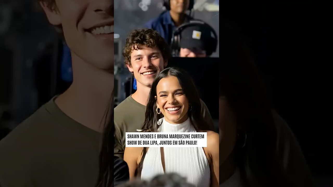 Bruna Marquezine e Shawn Mendes juntos em show de Dua Lipa