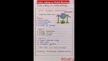 Thumbnail of Poster making on Global warming l poster making l poster making class 5/6/7/8/9/10/11/12