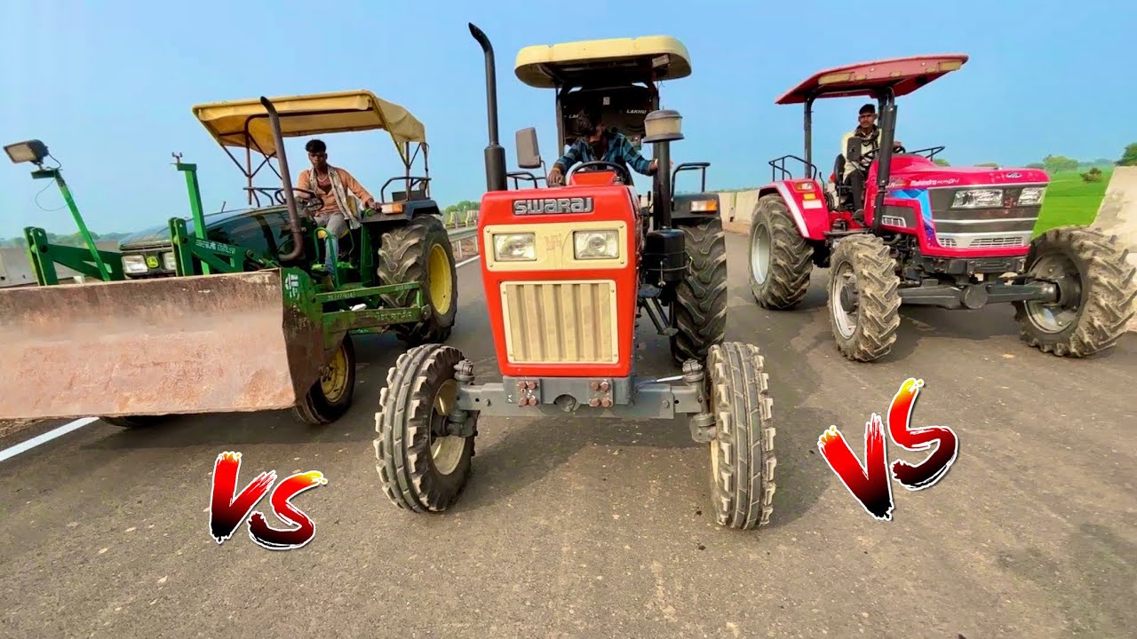 Speed Test | Slow Race | John Deere 5050 | Mahindra Arjun NOVO | Swaraj 855 Fe Gear Speed Test