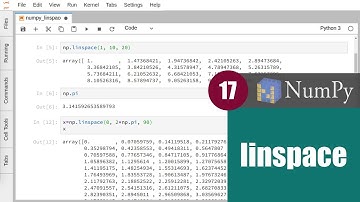 สอน NumPy: การใช้งานฟังก์ชัน linspace ในการสร้าง ndarray