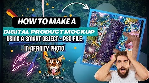 How to use a PSD Smart Object Mock-up  #smartobject #mockupdesign #tumblertutorial #mockups