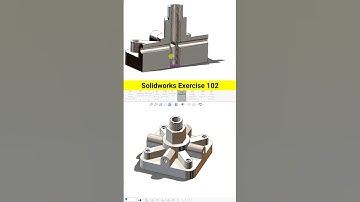 Solidworks Tutorial for Beginners 102 #exercise #solidworkstutorial #cadcam