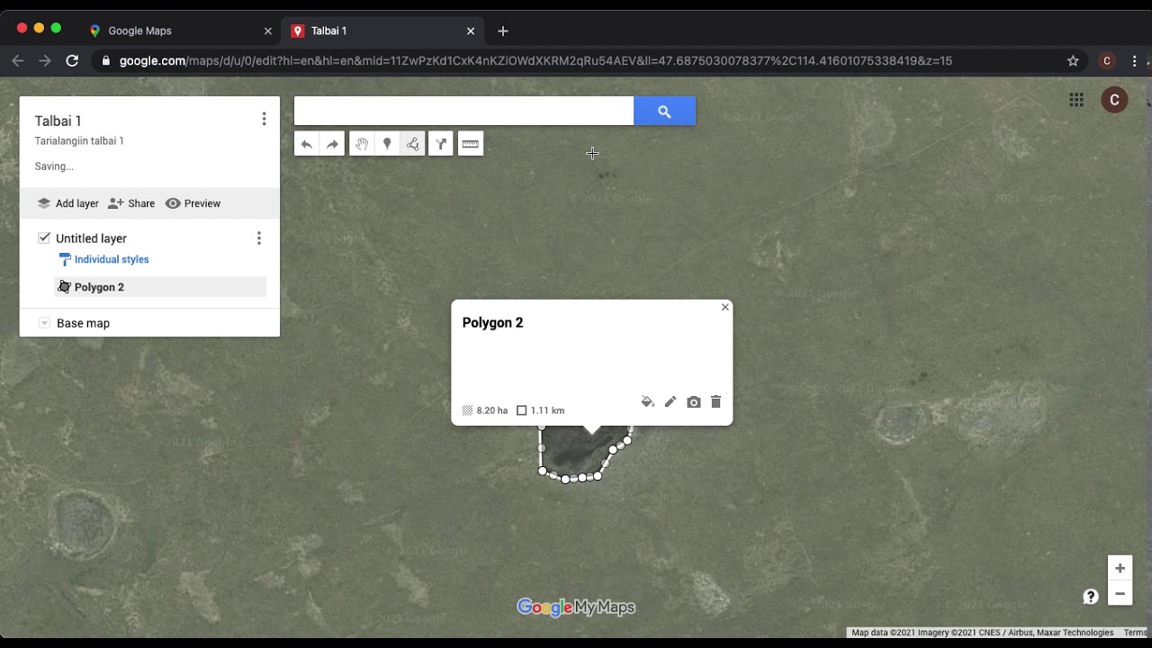 Талбайг хэрхэн Google map ашиглан хэмжих вэ?