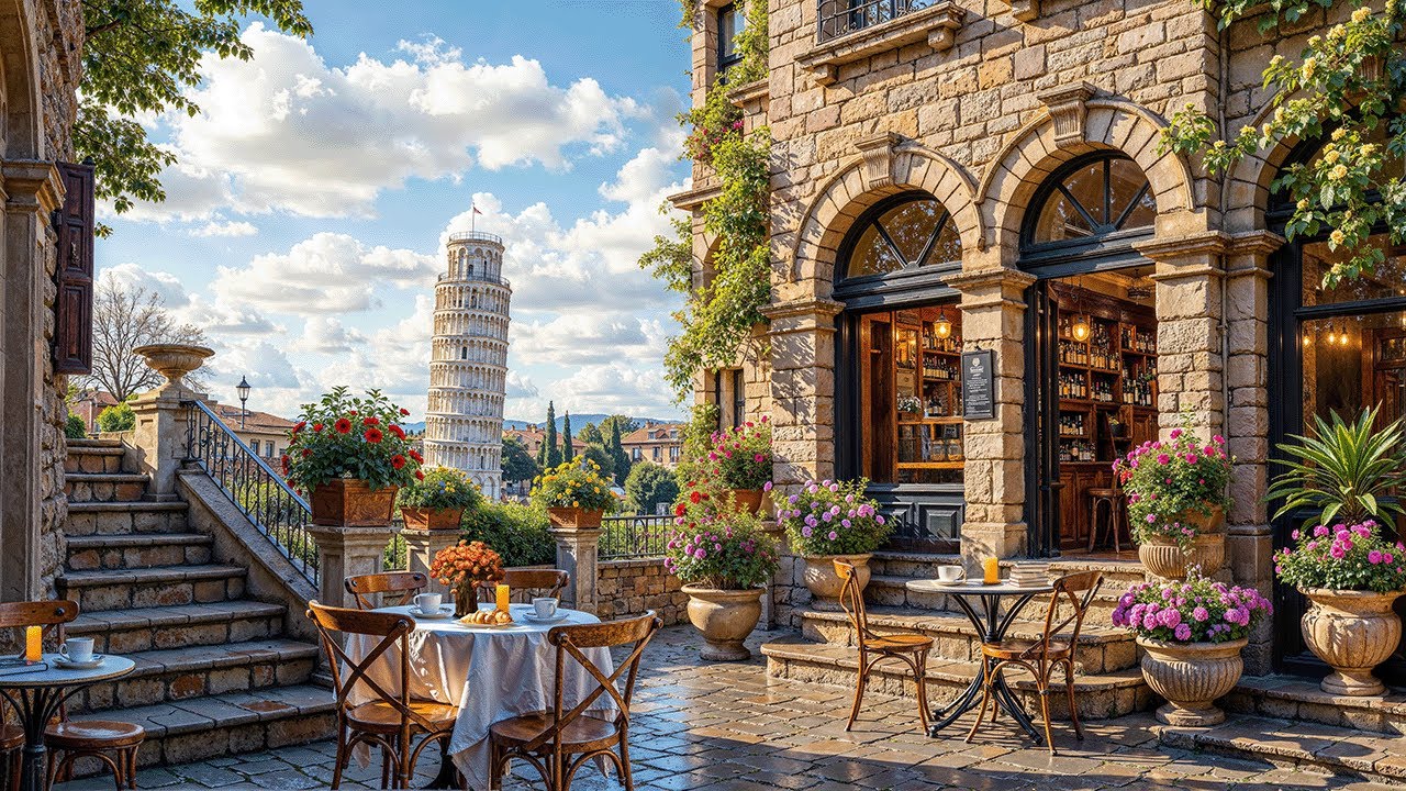 Morning Jazz at a Pisa Café ☕ Elegant Bossa Nova & Smooth Jazz Music for a Peaceful Start