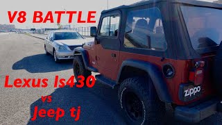 ЗАРУБА jeep wrangler tj v8 vs lexus ls430 v8 3uz fe vs jeep cherokee xj Битва swapнутых