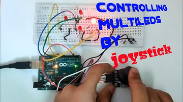 Controlling multiple LEDs by using Joystick and Arduino