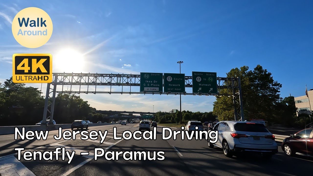 【4K60】 New Jersey Local Driving Tenafly Paramus (Garden State Plaza