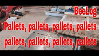 BeeLog Pallets and more Pallets!-That Bee Man