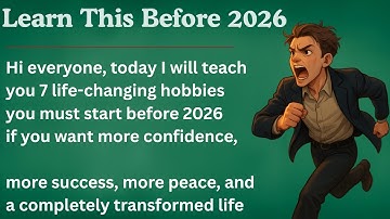 Don’t Enter 2026 Without These 7 Life Changing Hobbies 🔥 || Graded Reader || Learn English ✅