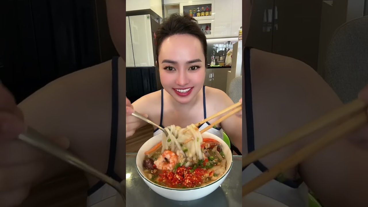 Mời mọi người Mukbang Bún Chả Cá Hải Sản, Bún Riêu Miền Tây, Bánh Canh Hải Sản, Bún Bò Huế nghen