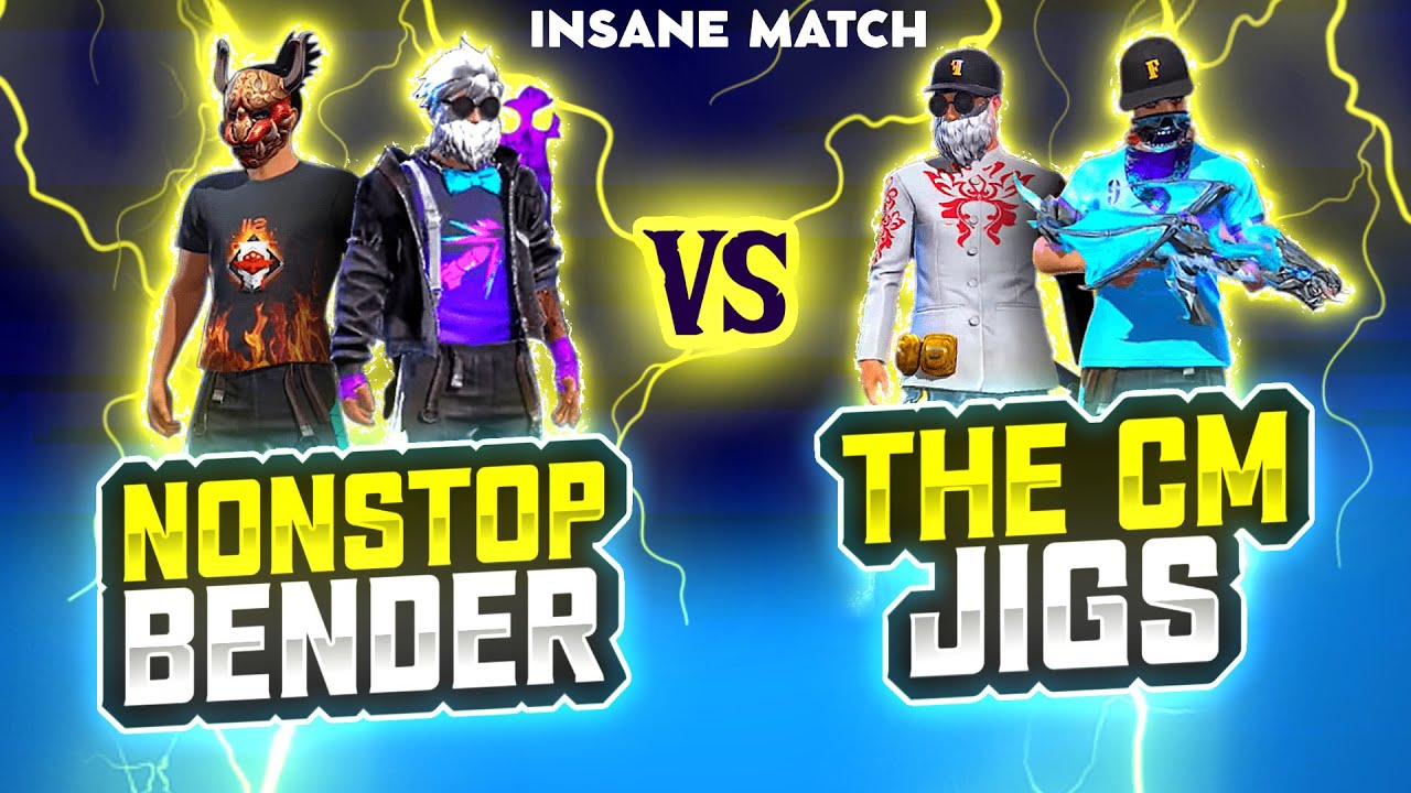 Bender + Nonstop Vs Jiggs + The Cm || Free Fire 2 Vs 2 Insane Gameplay - Nonstop Gaming