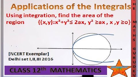 Using integration,find the area of the region{(x,y):x²+y²≤ 2ax,y²≥ax,x,y≥o}