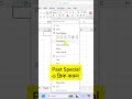 Excel Transpose Magic Trick 💻 কলাম থেকে রো করুন ১ ক্লিকেই! #exceltrickshots #excel #excelshortcuts