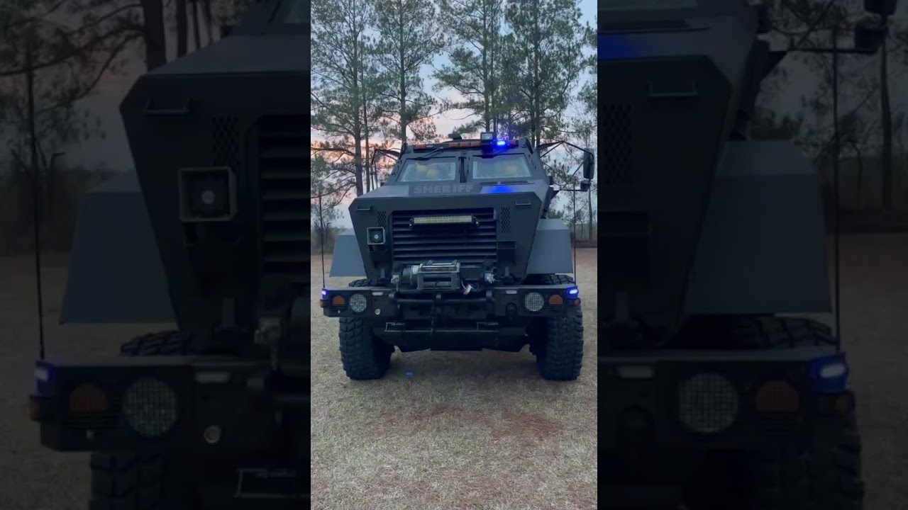 MRAP Police Vehicle beastly build from ultrabrightlightz.com ( customer video ) 