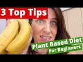 Plant Based Diet For Beginners - My Top 3 Tips For Newbies!