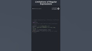 Limitations of Regular Expressions in Python #pythonlearning #programming #coding #python