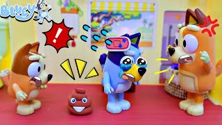 BLUEY, Be Careful! Bluey Learns The Importance Of Toilet Safety Rules | Fun Kids' Story