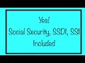 Yes! Social Security, SSDI & SSI Included for Monthly Checks – Clarification