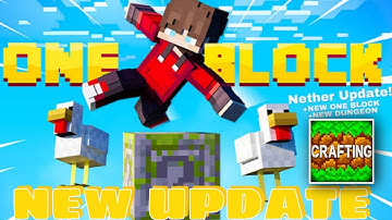 How to play one block sky block in crafting and building || Without zarchiver | hindi 🔥👌