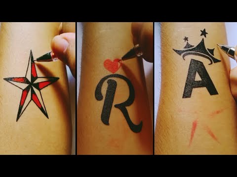 Cara Gampang Bikin Tato Bintang,R & A | DIY tattoo