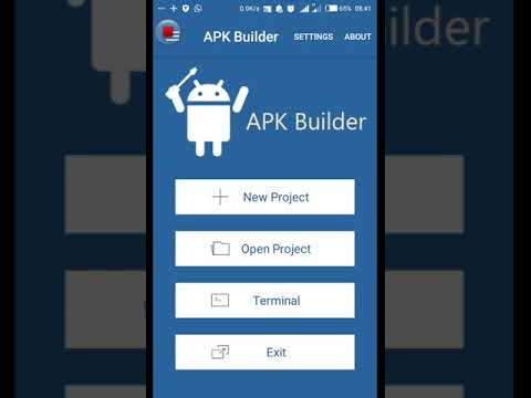 How to build an app using apk builder