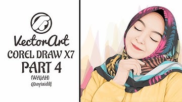 VECTOR HIJAB MOTIF / PART 4 / WAJAH (speedart) CORELDRAW X7
