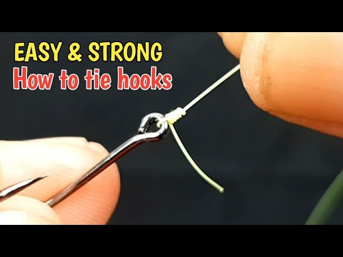 FISHING KNOTS How to tie hooks - 2 Cara mengikat kail pancing | fishing mania