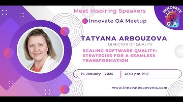InnovateQA Events | Scaling Software Quality: Strategies for a Seamless Transformation