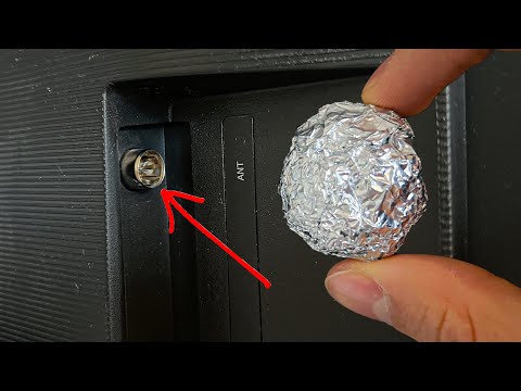 Insert Aluminum Foil into the TV and Watch all the Channels of the World! Full HD