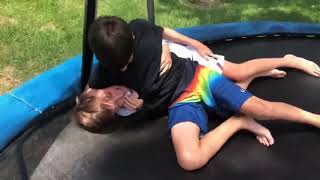 trampoline wrestling compilation