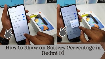 How to Show On Battery Percentage in Display in REDMI 10| How To Show Battery Percentage  Redmi 10