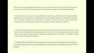 Digital Image Compression: Part I