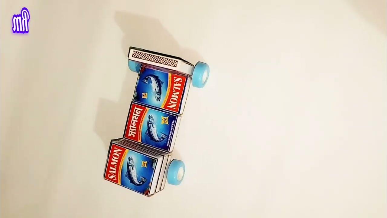very simple matchbox car How to Make a Toy Car at Home Easy YouTube