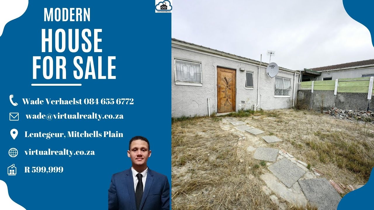 R 599,999 House For Sale in Lentegeur, Mitchells Plain YouTube